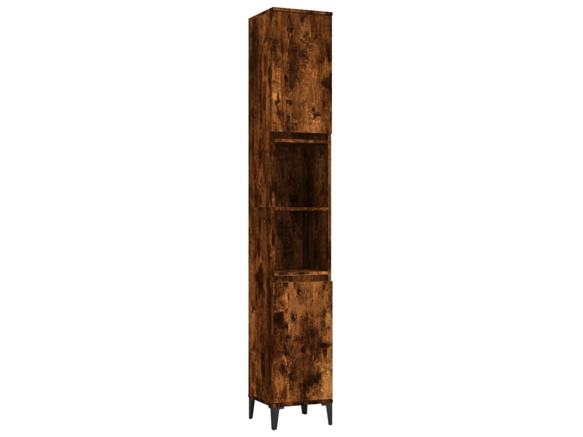 Armário Wc MAISON EXCLUSIVE Derivados Madeira Carvalho Fumado (30x30x190 cm)