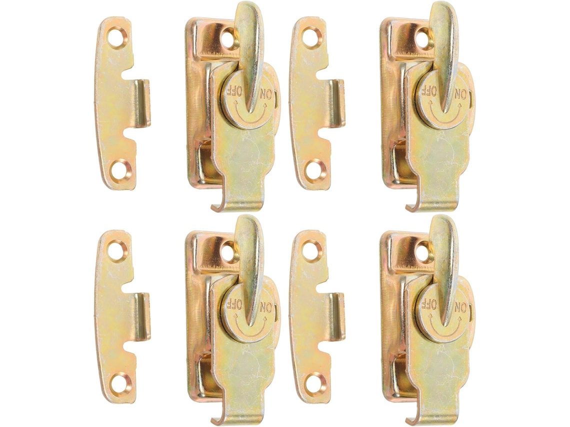Conjunto De 4 Conectores De Mesa De Metal Dourado 8,5 X 5,7 X 2 Cm Para Sofás E