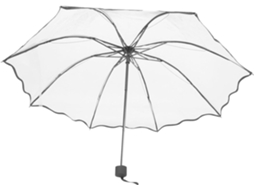 Guarda-chuva Dobrável Compacto Transparente Ciieeo De 50 Cm, Leve E Durável, Com Proteção Contra Sol E Chuva.