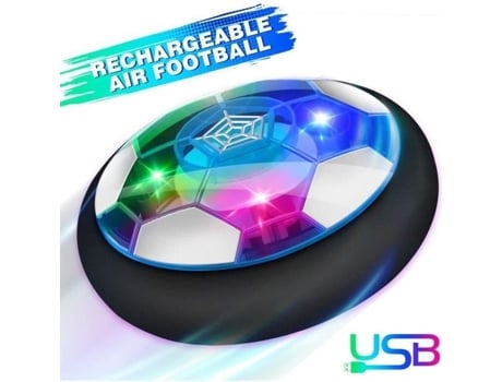 Air Power Futebol - Bola de Futebol Recarregável de Brinquedo Infantil com Luz LED - Multicolor - Mista