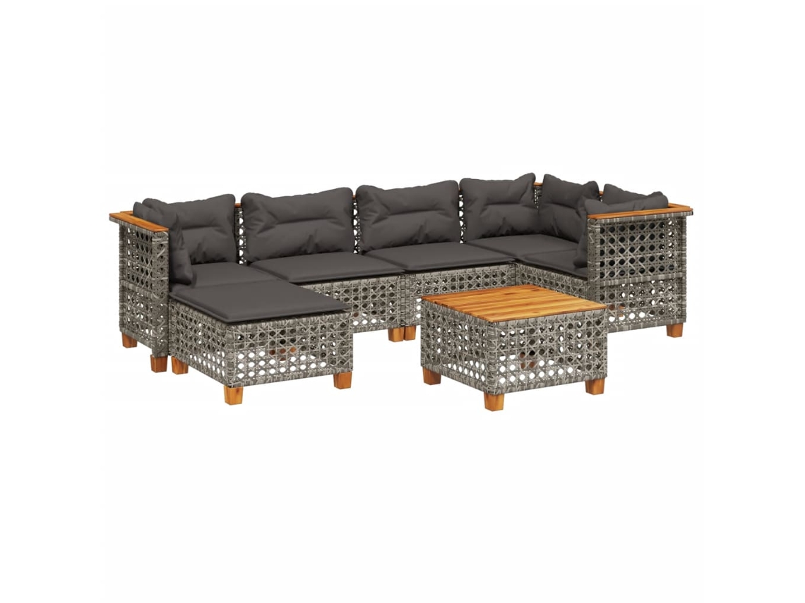 Garden Sofa Set, Garden Sofa Sets Vidaxl Cinzeto Rattan / Vime (n/a)
