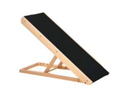 Rampa Dobrável para Cães, Ajustável de 26 a 61cm, Preto