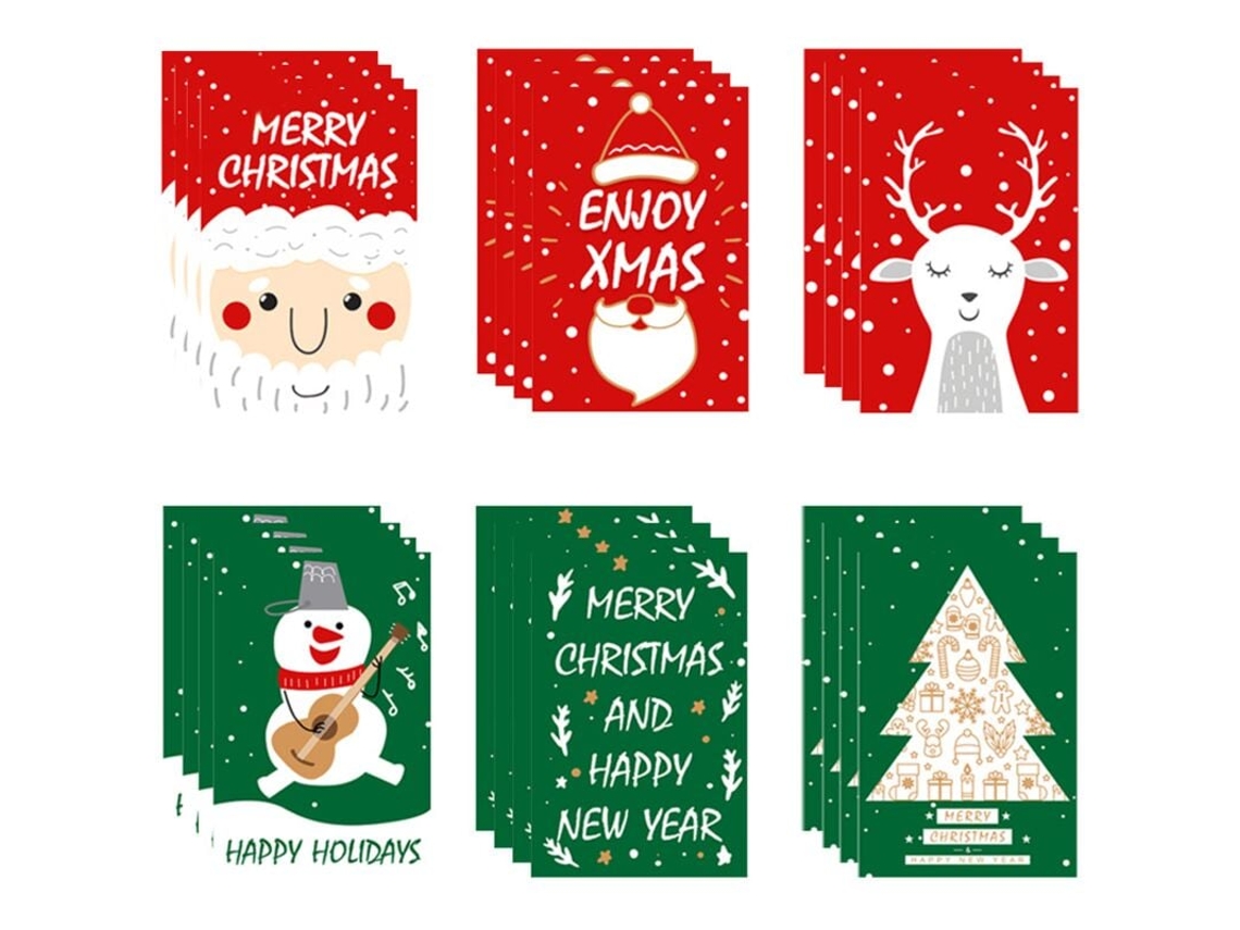 Cartões Postais De Natal, Cartões Estampados, Cartões De Natal Aquaforge (estilo 4)