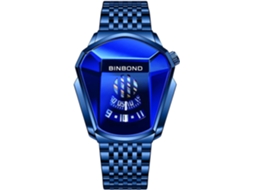 Lurelia Relógio Masculino, Aço Inoxidável, Azul