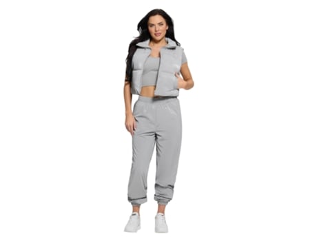 Colete De Mulher Guess Activewear Smanicati Nylon Cinzento (l)