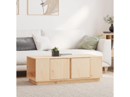 Vidaxl Mesa De Centro 110x50x40 Cm Pinho Maciço