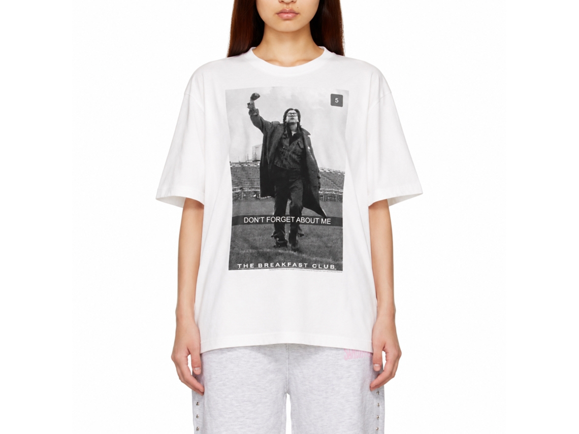 Rockinstone Breakfast Club Movie Bendersnap White Adult T-shirt Size:l