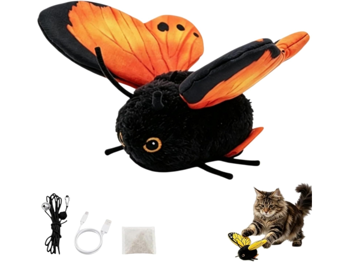 Brinquedo Interativo Para Gatos, Borboleta Móvel, Sensor Ref. 0484