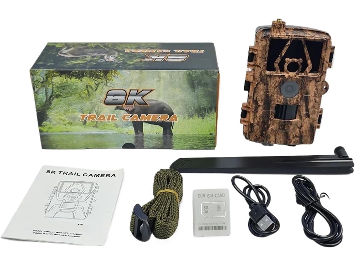 Câmera Faune Sauvage de Suivi Des Sentiers En Direct 4g, Controle por Aplicativo Ir, Vision SFUSHOS