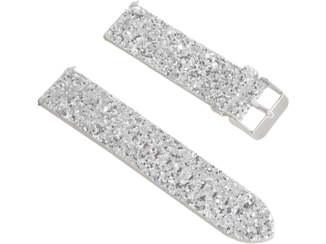 Pulseira Brilhante Com Glitter Para Relógio, Compatível Smartwatch