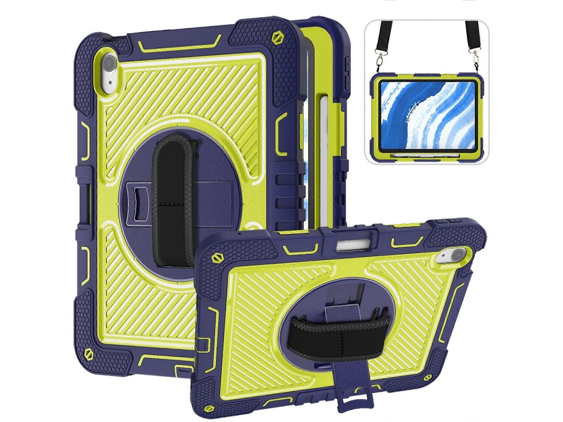 Capa de silicone com rotação de 360 graus e contraste de cores para tablet Webake
