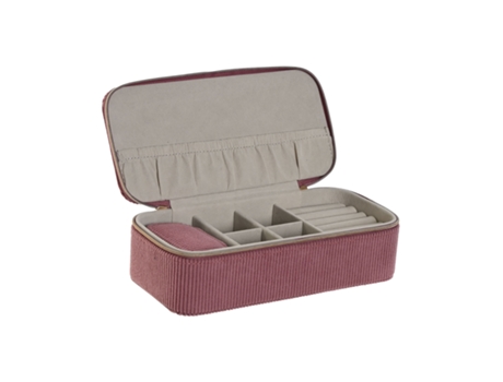Guarda-Jóias 20 5X10X6Cm Rosa ITEM Jo-213055