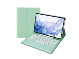 Capa de Teclado Bluetooth para Samsung Tab S8plus 12.4 com Rato e Teclado Externo XIAOMOYU