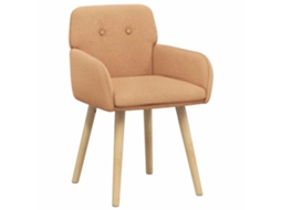 Conjunto 2 Cadeiras De Jantar Vidaxl Bege Bouclé (59 X 57 X 85 Cm)