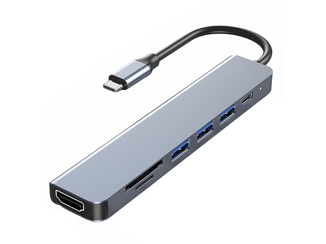 Hub Usb-c 7 Em 1 Para Portátil