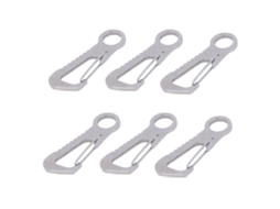 Gancho Chave Multifuncional Aço Inox 6 Peças Prata