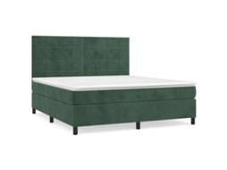 Box Spring Bed, Box Spring Beds Vidaxl Verde Veludo (180 X 200 Cm)