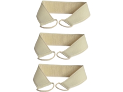 Conjunto De 3 Peças Escovas Bucha Vegetal Para Banho Esfoliante E Limpeza Corporal