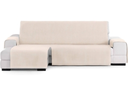 Capa Chaise Longue TODOPARAMICASA Levante Branco (Braço Esquerdo - 240 cm)