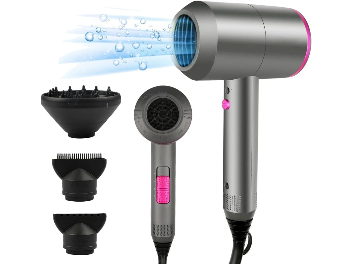 Modelador De Cabelo Automático Recarregável Preto