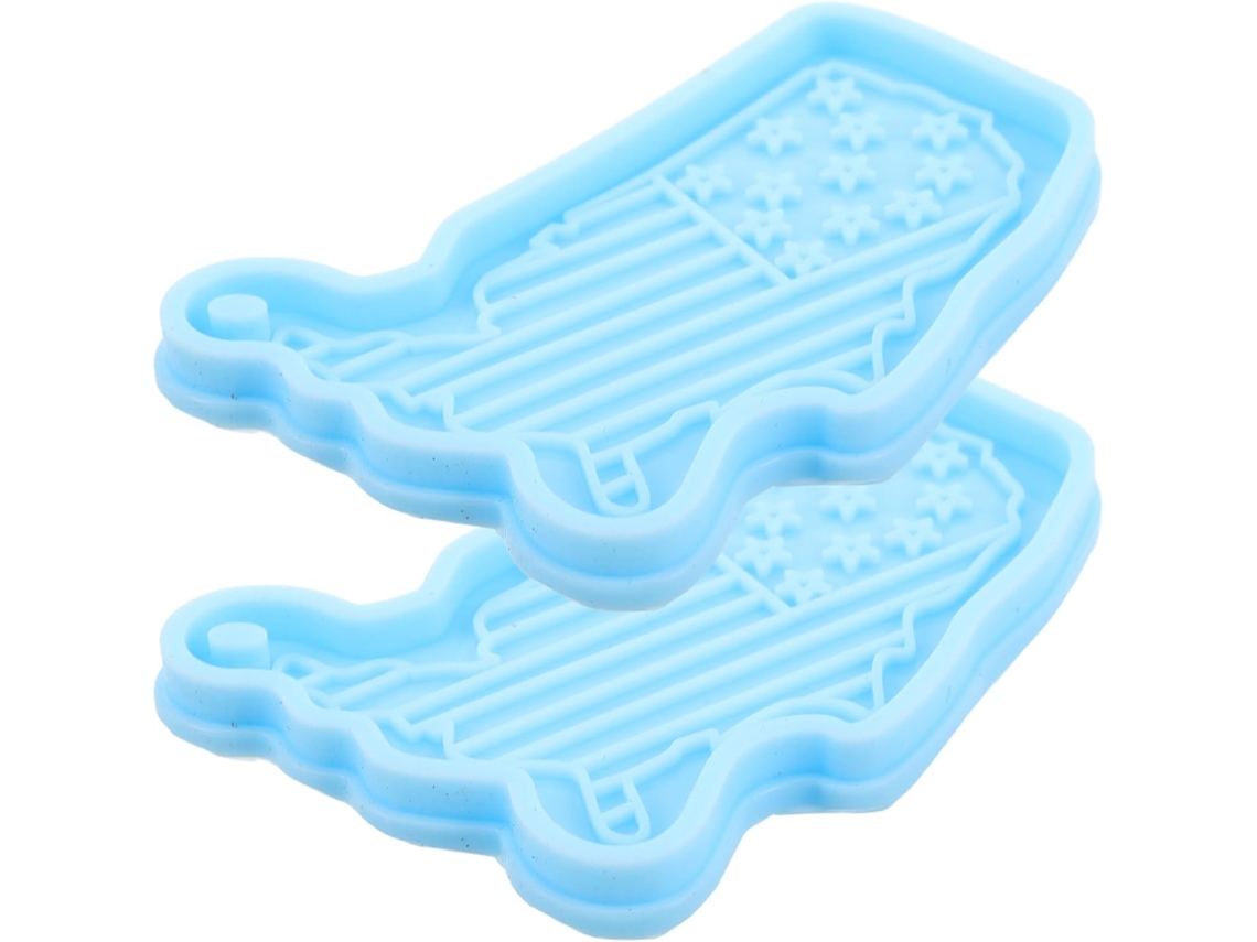 Conjunto De 2 Moldes De Silicone Com Design Exclusivo, Formato De Mapa Dos Eua, Reutilizáveis.
