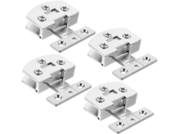 Conjunto De 4 Dobradiças Aço Inoxidável Para Porta Vidro, Box