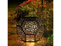 Lâmpada Solar Exterior Led Suspensa Jardim Impermeável Decorativa Ip44