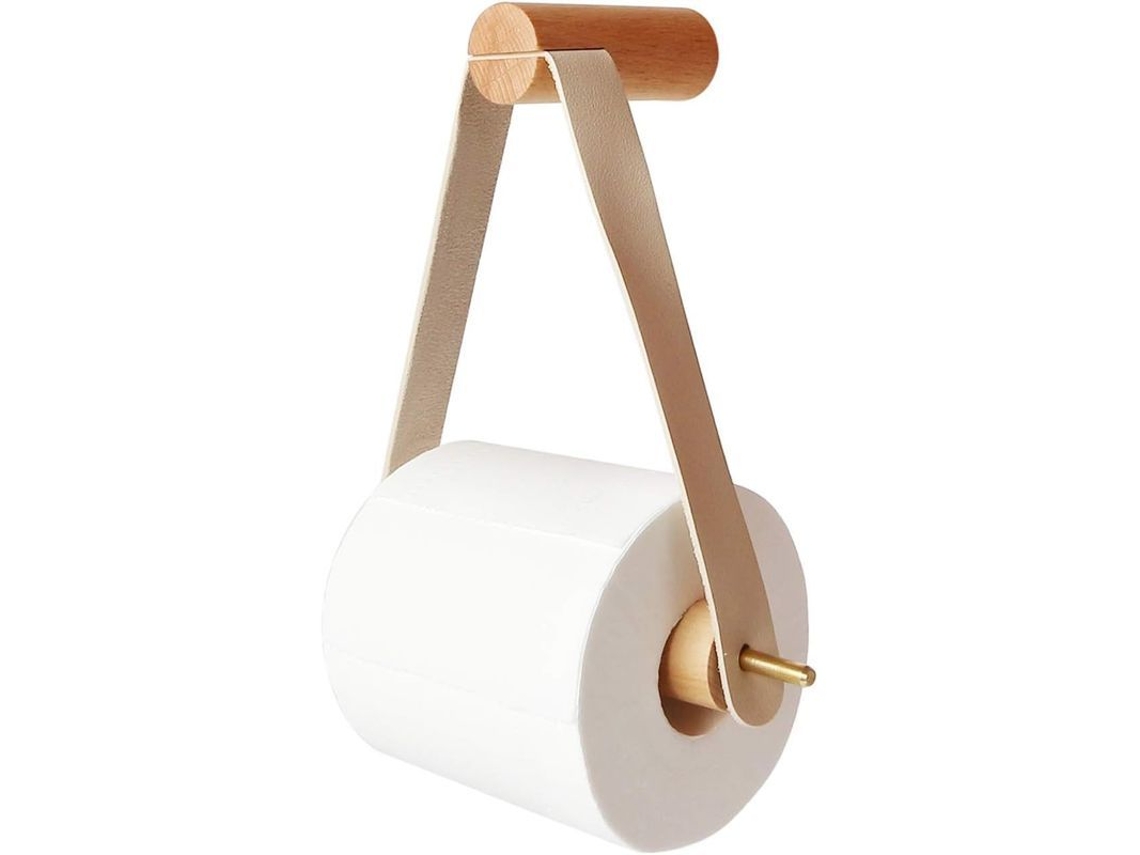 Suporte de Papel Higiênico em Madeira Nova Line Parede