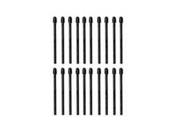 Pontas/pontas De Marcador Para 2 Canetas De Reposição Pontas/pontas Macias Pretas Olysi Shop (pacote Com 20)