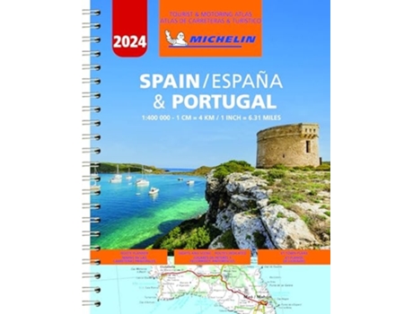 Livro Atlas Portugal Espanha 2024 De Michelin (inglês)