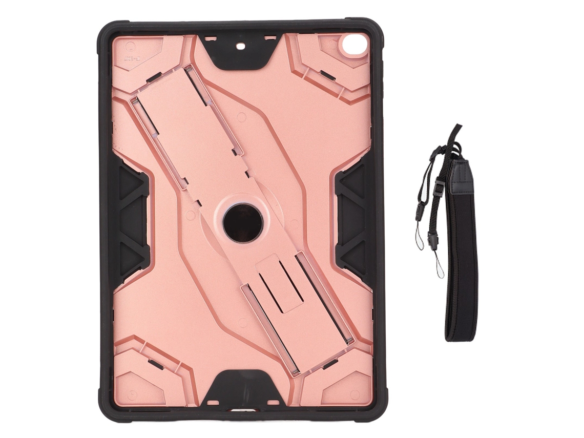 Capa Para Tablet Ios 2018 2017 9.7polegadas Ultraleve Antichoque Tpu Protetora Com Alça De Ombro Ajustável Rosa Dourado
