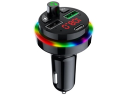 Transmissor Fm Bluetooth Yizhood Pdf16 Qc3.0 Dual Usb Black