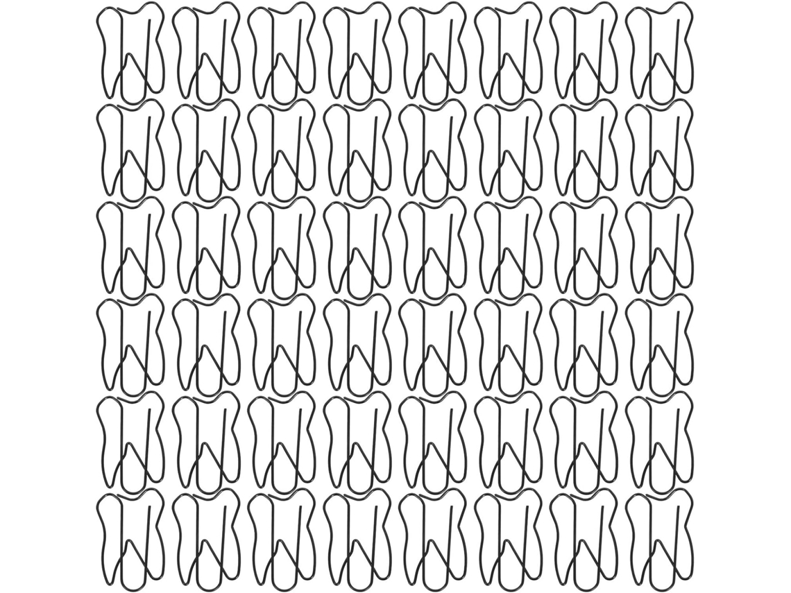 Clipes De Papel Pretos Em Formato Dente, 150 Unidades, Clipes De Metal Resistentes À Corrosão Para Escritório, Escola E