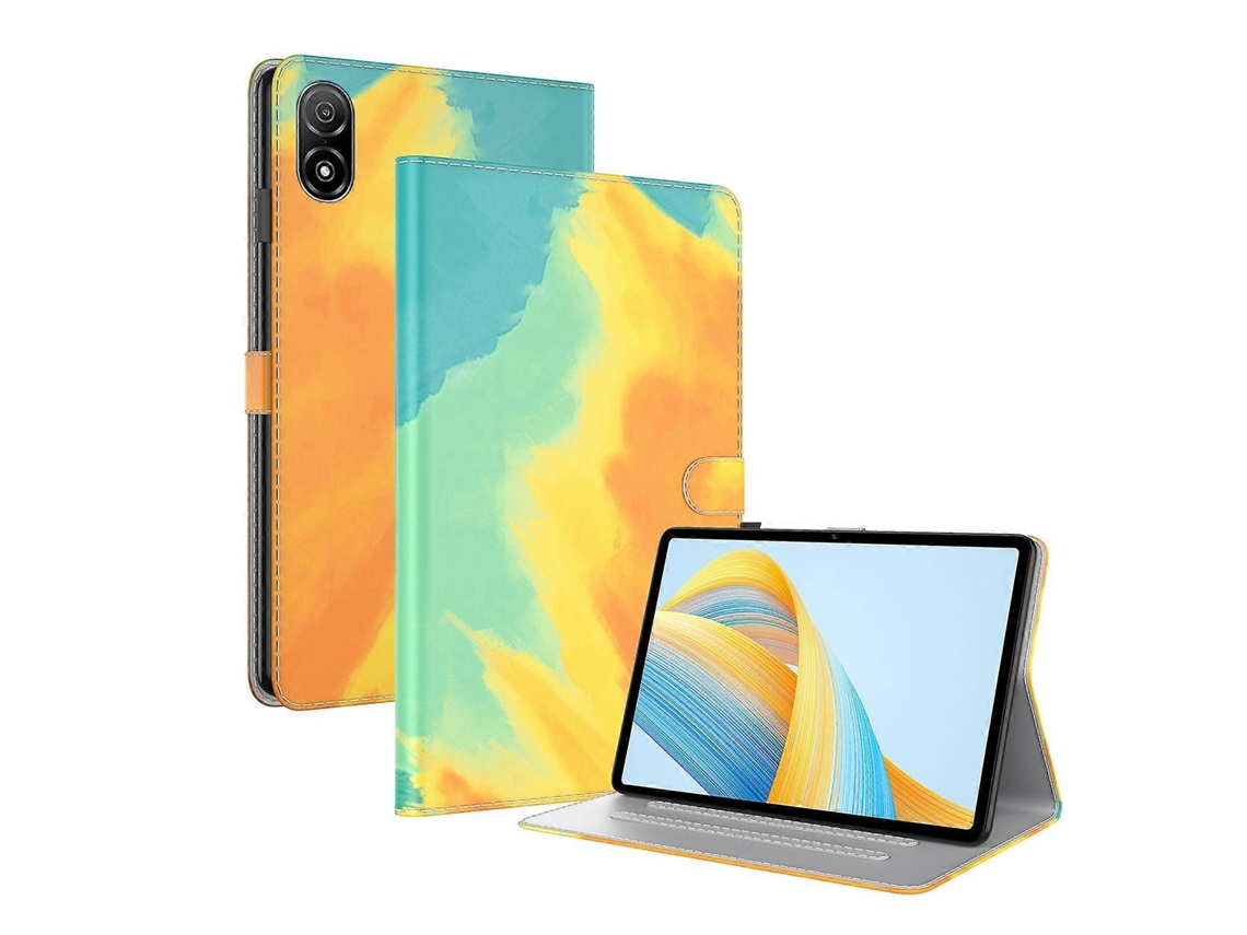 Capa de couro com padrão aquarela para tablet Honor Pad V8 Pro Webake