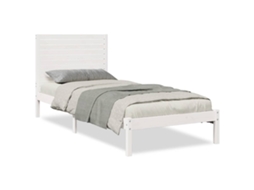 Cama Extra Longa Sem Colchão 90x220 Cm Madeira Maciça MAISON EXCLUSIVE