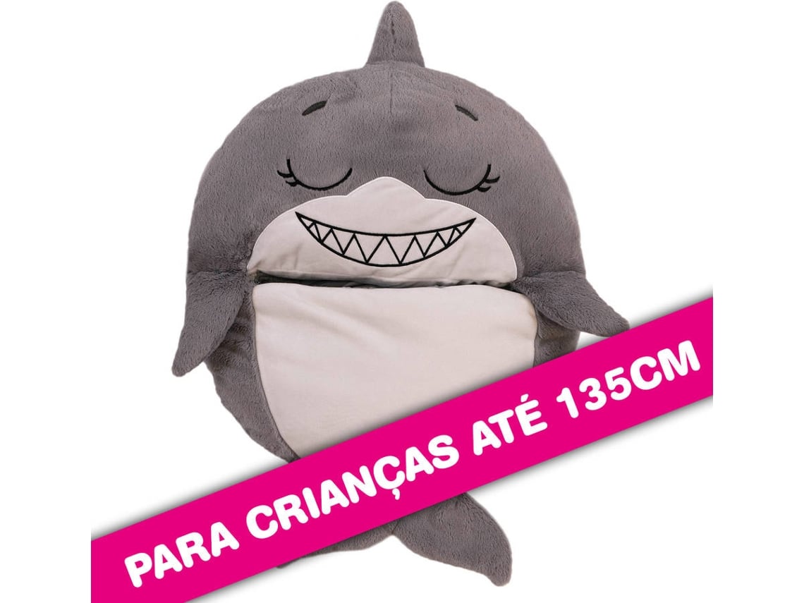 Peluche Saco-cama DORMI LOCOS Grande Tubarão (Idade Mínima: 3 Anos -  70x11x170cm)