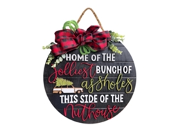 Laxiscreed Adereço De Porta Natalício Para Festas E Decoração De Natal Para Casa