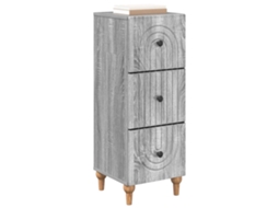 Gabinete de Gavetas Sonoma Cinzento 33 X 34,5 X 90 Cm MAISON EXCLUSIVE