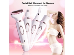 Depiladora 4 Em 1 Recarregável Para Mulheres Faciais E Corporais