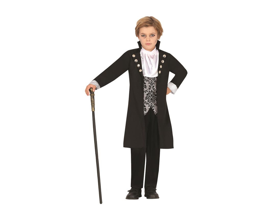 Fato de vampiro prateado infantil