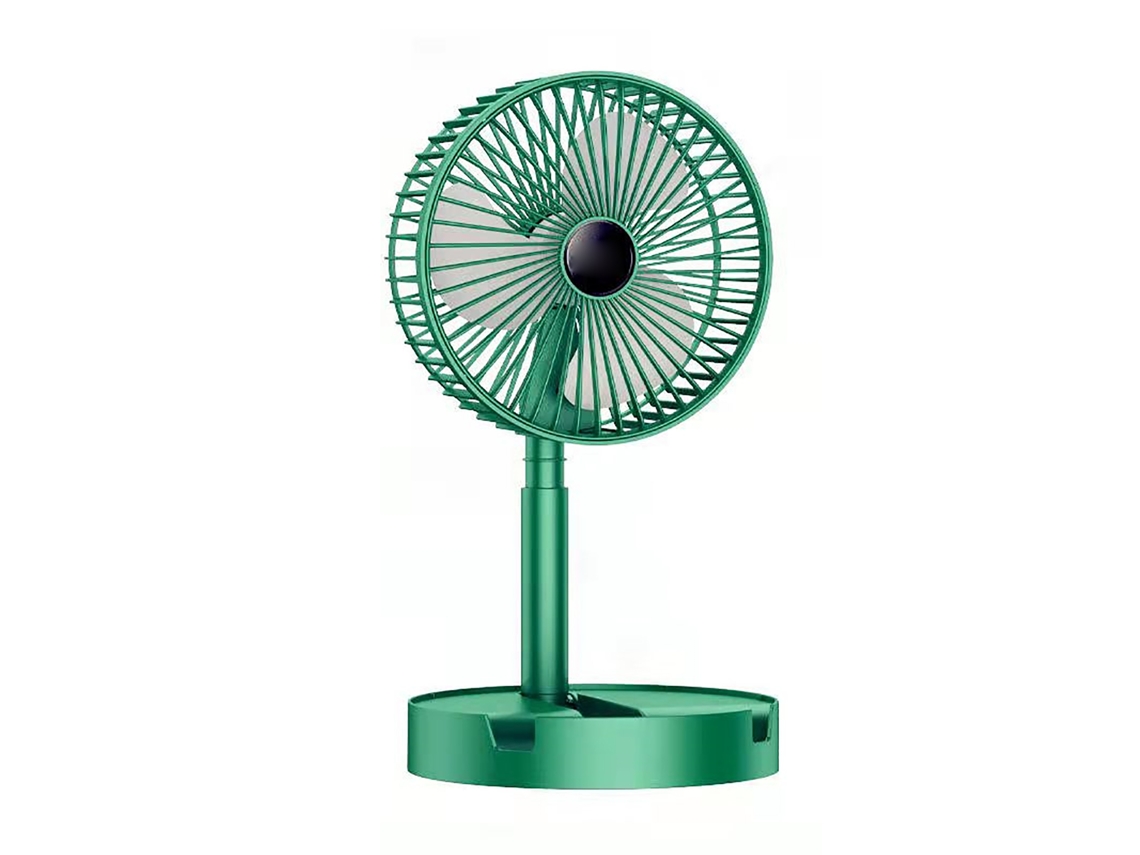 Ventilador Portátil Usb Bateria 1200mah Silencioso Verde