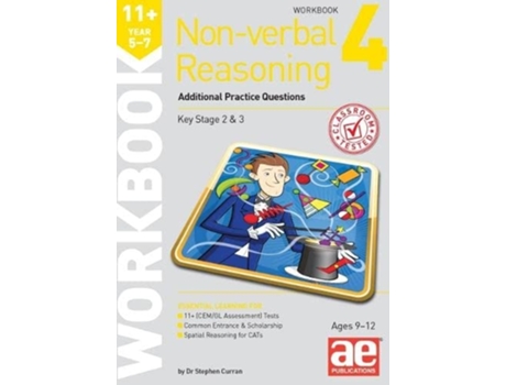 Livro 11 Non-verbal Reasoning Year 5-7 Workbook 4 de Dr Stephen C Curran (Inglês)