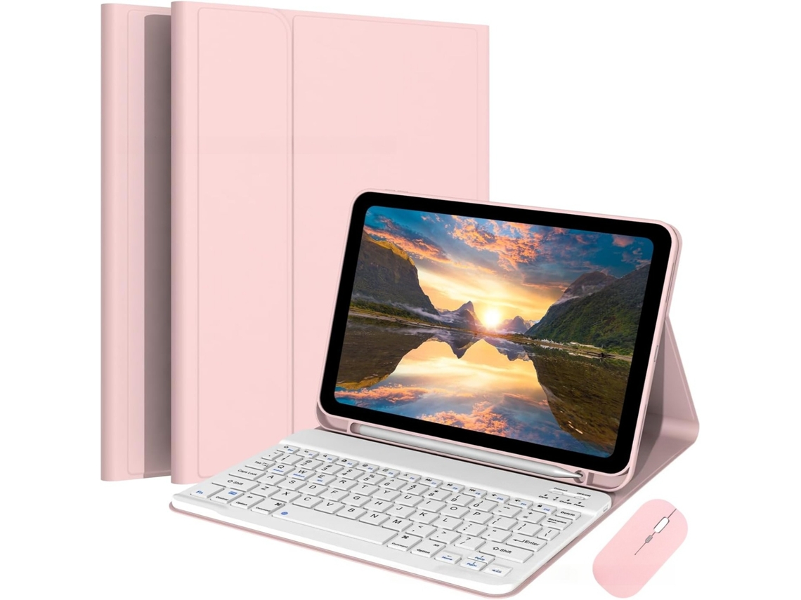 Capa Teclado Para Xiaomi Redmi Se 11 Polegadas ,com Teclado Magnético E Mouse (rosa) Cuich (2025)