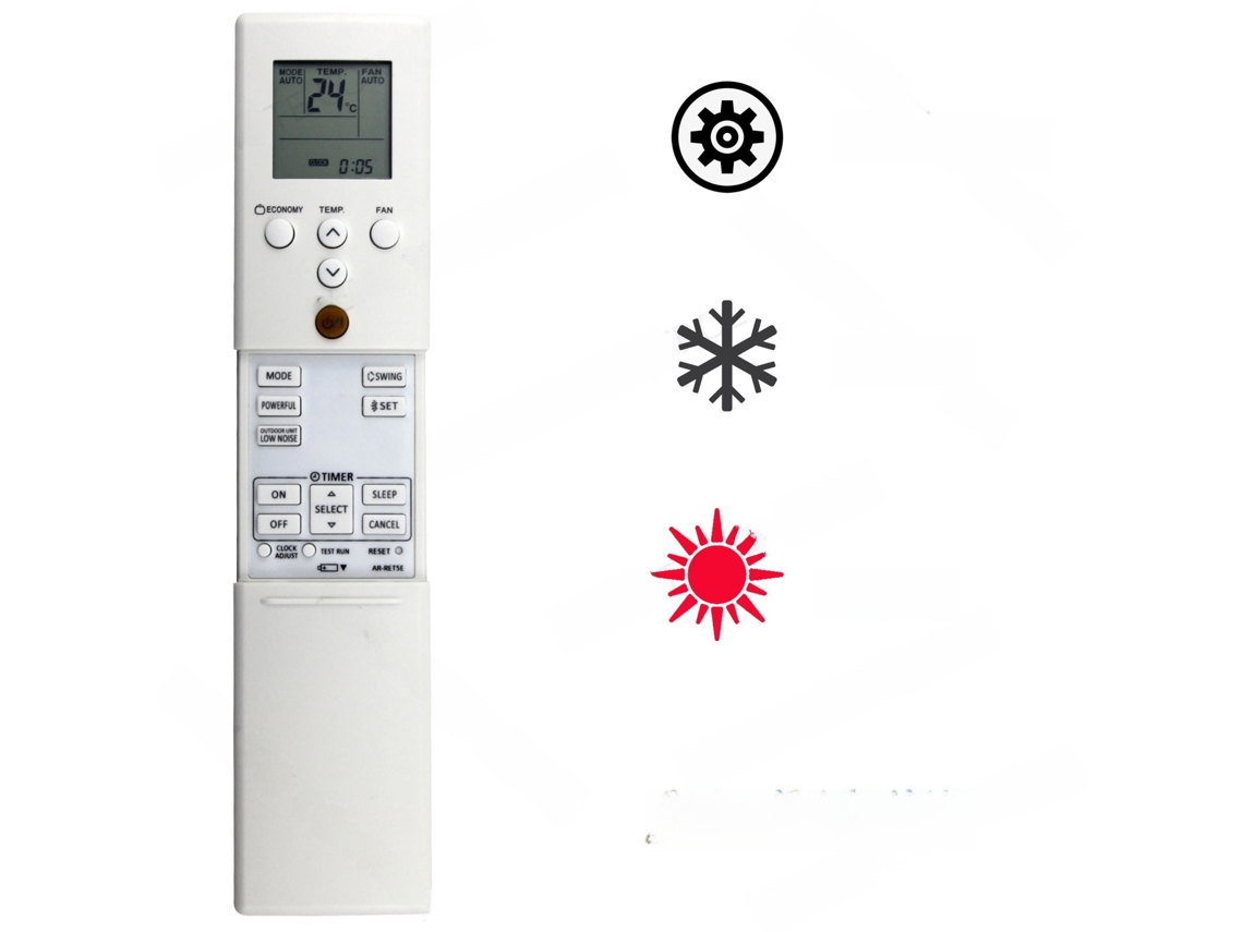 Controle Remoto de Ar Condicionado HENTEN HOME para Fujitsu Ar ret5e