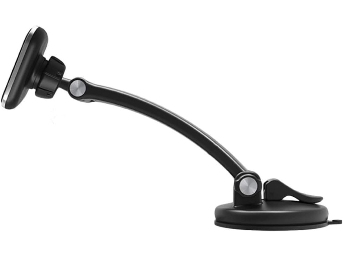Suporte Magnético Para Celular Veicular, Preto, Plástico E Silicone.