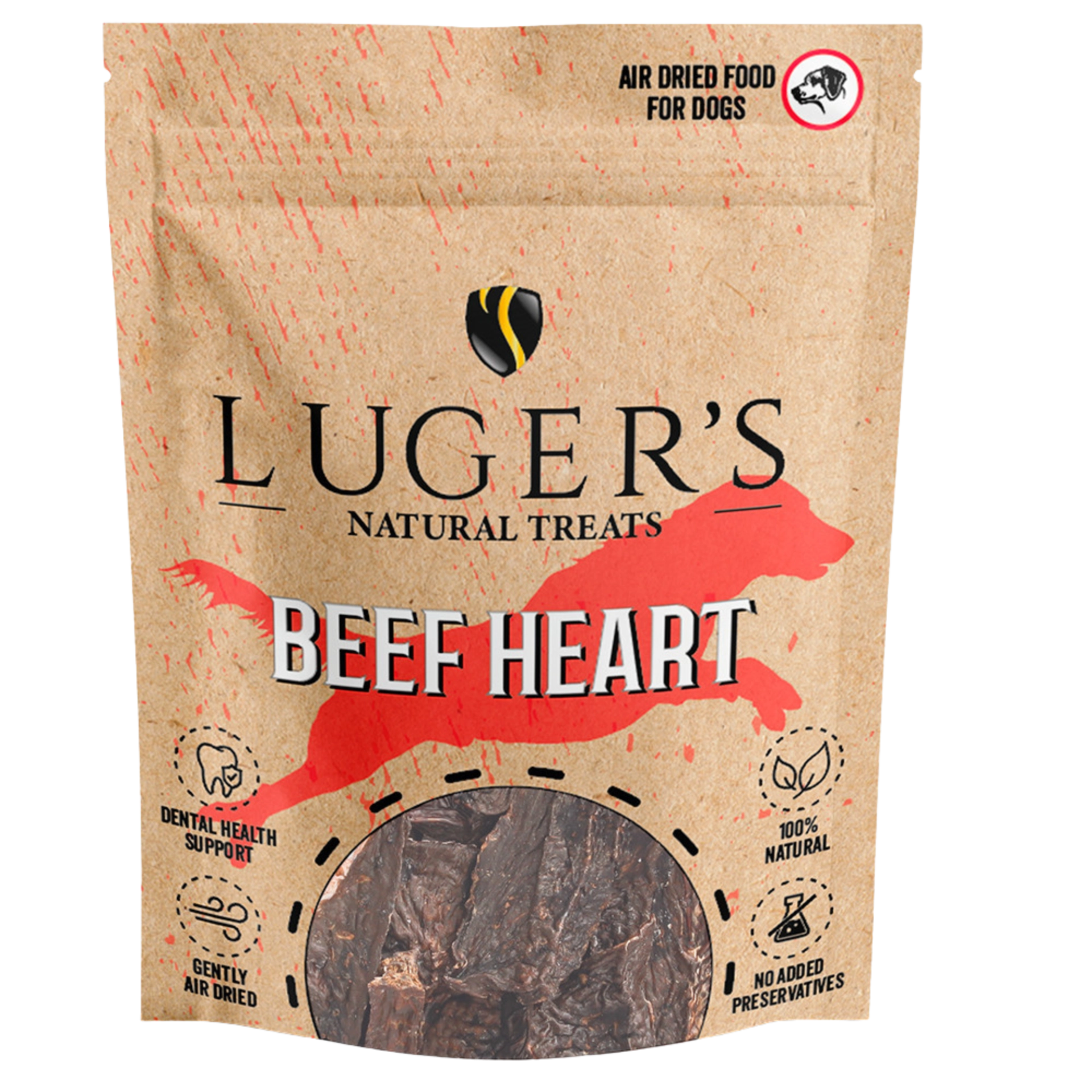 Luger’S Natural Treats – Corações de Vaca LUGER'S