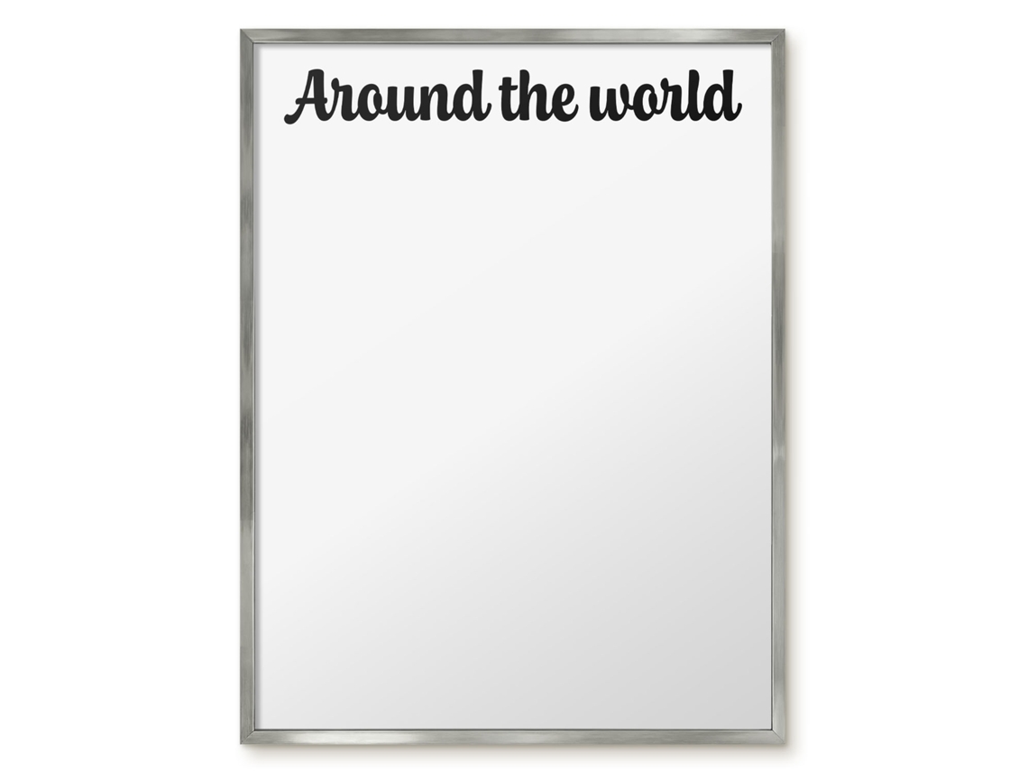 Magnetic Board For Wall Around The World For The Bedroom Espelharte (60x80 Cm)
