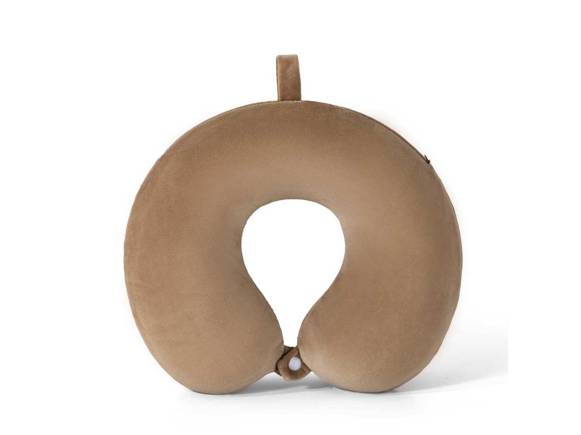 de Pescoço Portátil para o Verãopelúcia Curta Formato Redondo Cáqui 30*30*10 Cm YUNZII