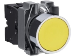 Botão De Pressão Xb2ba51c Zb2ba5c+zb2bz101c Amarelo 1na Ø22 Retorno Por Mola Controle Industrial