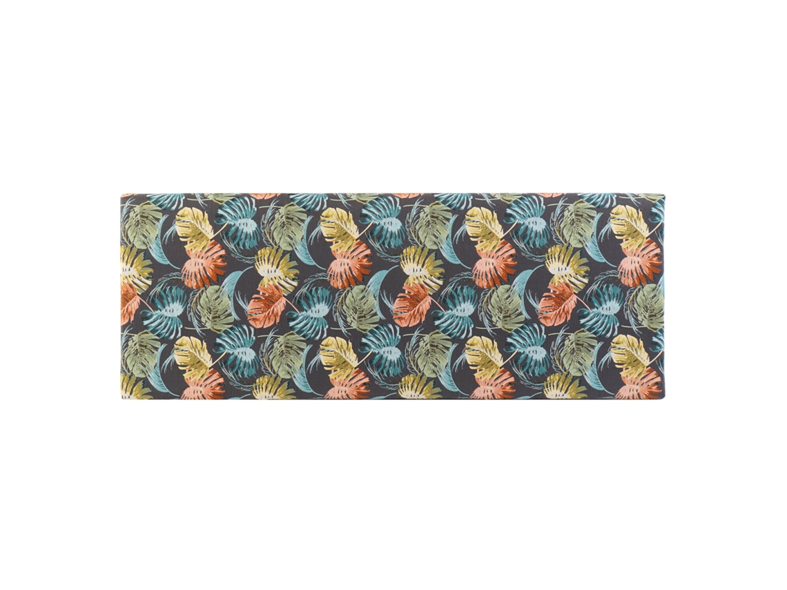 Cabeceira de Cama em Poliéster com Estampa de Madeira Tropical, 160x10x60cm